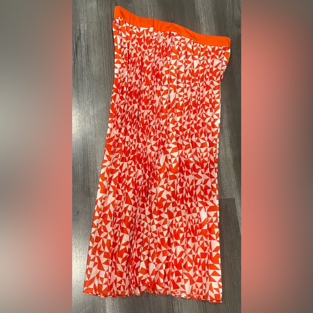 Future collective Kahlana Barfield Brown-accordion abstract maxi skirt
